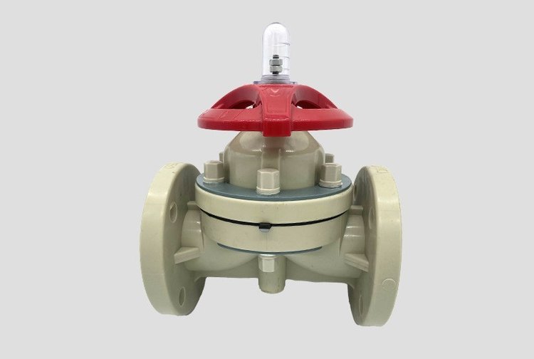 PPH隔膜阀 塑料法兰耐腐蚀阀门的优选